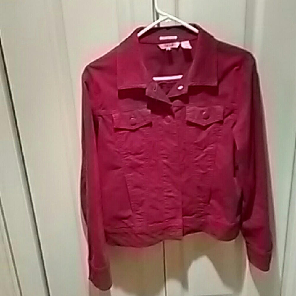 Red courdry waist jacket